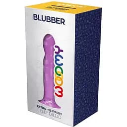 Ділдо Wooomy Blubber, з присоскою, сумісний з трусиками для страпону, довжина 16 см, діаметр 3,5 см