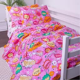 Підковдра на блискавці MirSon Kids Time 17-0512 Bombs pink, бязь, 210х143 см, рожева