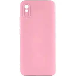 Чехол TPU Getman Liquid Silk Full Camera для Xiaomi Redmi 9A Розовый / Pink