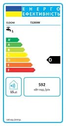 Водонагрівач Eldom Style 30 SLIM 1,5 kW 72269W - мініатюра 7