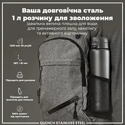 Пляшка для води ION8 металева 1200 мл Stainless Steel Grey (I8SS1000GRY) - мініатюра 5