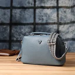 Жіноча сумка Vintage з двома секціями з натуральної шкіри 22.5х14х9.5 см sum0027586 - мініатюра 9