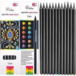 Набор простых карандашей "Brilliant" COLOR-IT CR-155-12 (84255) в упаковке 12 штук