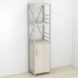 Етажерка 3/34 Ferrum-decor Серії Конект із тумбою 144x34x28 Сірий ДСП Сонома (FRD-104438)