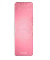 Коврик (мат) спортивный 4FIZJO замша 183 x 61 x 0.15 см для йоги и фитнеса Pink (P-5905973404419)