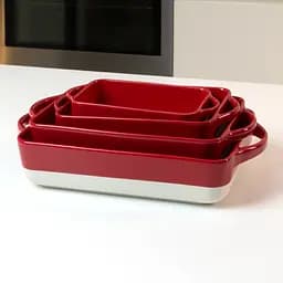 Форма для запікання МВМ My Home S 20.5х10.5х5.5 см (KP-44 S WHITE/RED) - мініатюра 6