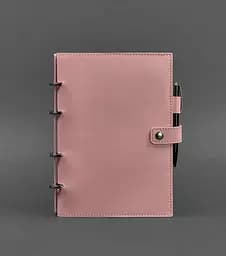 Шкіряний блокнот з датованим блоком (Софт-бук) 9.1 рожевий