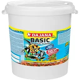 Корм Dajana Tropica Basic для всіх видів акваріумних риб у пластівцях 15 кг