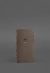 Кожаный чехол для iPhone 11 Темно-бежевый