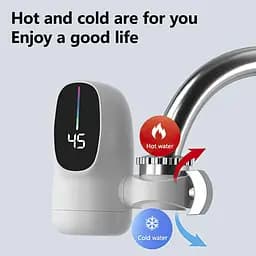Водонагрівач проточний Water Heater ZSW-D03, 3000 Вт, білий, з LCD дисплеєм, підключення 1/2" - мініатюра 5