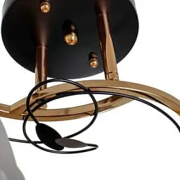Люстра стельова Brille в передпокій E27 60W BK (LK-713S/2) - мініатюра 2