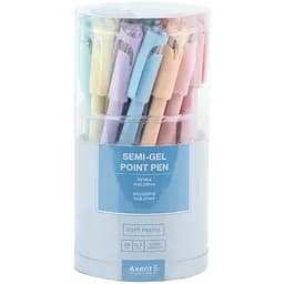 Набір ручок Axent Soft Pastel масляні 24 шт. сині (AB1102-02-A) - мініатюра 3