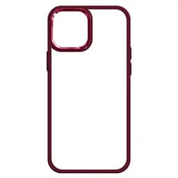 Чехол для Apple iPhone 14, UNIT2, бордовый, ударопрочный, прозрачный противоударный чехол-накладка из TPU и поликарбоната (PC), с защитными бортиками, защита всего корпуса от ударов и царапин, ArmorStandart (ARM69943) - мініатюра 2