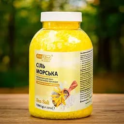 Морська сіль для ванн з ароматом іланг-ілангу, 1300 г — очищення, релакс і відновлення сил