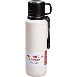 Термос High Bottle 1 л із заварником та фліп кришкою, білий Yiwu HP-14-28W