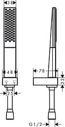 Душовий набір Hansgrohe Rainfinity 100 1Jet Porter 1.6 м 26856000, Хром - мініатюра 2