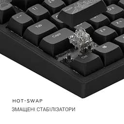 Ігрова клавиатура Dark Project ALU81 Terra Nostra ENG/UA (DPKB_NOSTRA_81_ANSI_BLACK_UA) - мініатюра 7