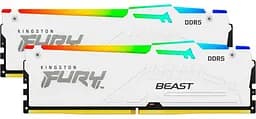 Модуль пам'яті Kingston Fury DDR5 32GB (2x16) 5600MHz Beast White RGB XMP (KF556C40BWAK2-32)