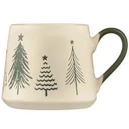 Чашка Ardesto Christmas New Year's кераміка 420 мл кремова (AR3086)