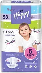Подгузники детские Bella Happy Classic Junior 5 (12-25 кг), 58 шт.