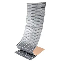Самоклеющаяся 3D панель 1960x700x5мм Кладка Серебро SW-00001365