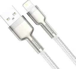 Кабель Baseus Cafule Metal Series Data Cable USB to Lightning 2.4A 1m CALJK-A02 White - мініатюра 7