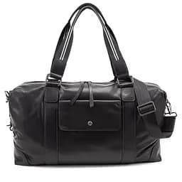 Дорожня шкіряна сумка TIDING BAG A25F-5218A чорна