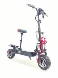 Електросамокат Двомоторний з сидінням Tesla 6000 NEW (6000W, 60V, 36Ah) +NFC ключ