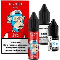 Набор компонентов для самозамеса солевой жидкости Flavorlab FL350 Mini 15 мл 0-50 мг Арбуз Клубника Вишня (16486)