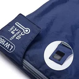 Спальник Naturehike LW180 (NH21MSD04) +15°C - лівий - 190см - темно-зелений - мініатюра 7