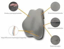Ортопедична подушка для спини - Shape&Rest pillow Qmed 000311972 - мініатюра 3