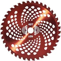 Ніж для мотокіс Vitals 40 зубців нержавіюча сталь з гальванічним покриттям червоний (87430)