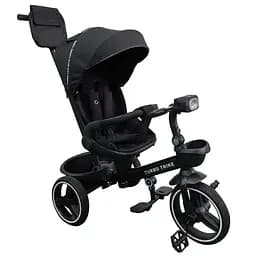 Велосипед дитячий триколісний MT 1002-1 Elegant Black з батьківською ручкою