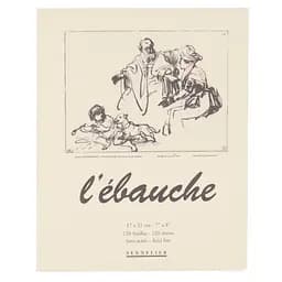 Блокнот склейка для ескізів та начерків Ebauche Sennelier, 130 аркушів, 90 г/м, 17х21 см