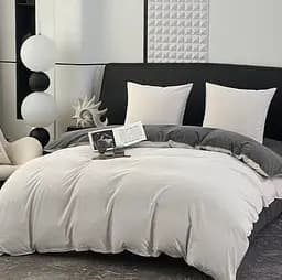 Постільна білизна L&M Home Textiles євро розмір з вареної бавовни не вимагає прасування 100% бавовна 200х230 см Молочний Туреччина - мініатюра 2