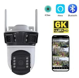 Вулична WiFi IPкамера Besder XM56  9Мп  3 об'єктиви Zoom 6-кратний  IcSee