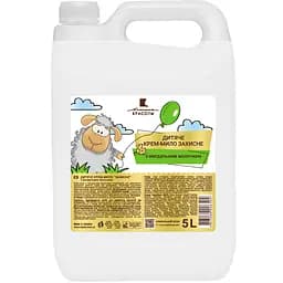 Дитяче крем-мило Лінія Краси Захисне, з мигдальним молочком, 5 л