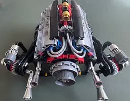 Конструктор двигун BMW F1 V8 акумуляторний мотор з додатком STEM конструктор двигуна внутрішнього згорання для дітей та дорослих, 664 деталі - мініатюра 9