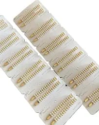 Набір заколки-невидимки з перлинами 24 шт Золотистий