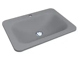 Умивальник Miraggio CALIFORNIA GRAY (0000387) Mirasoft, Матовий, Врізний, Сірий