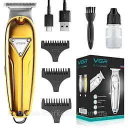 Машинка для стрижки VGR V-056 з 3 насадками від USB (44683-V-056_599)