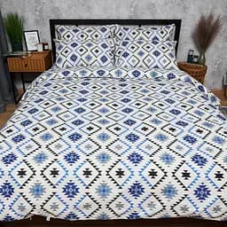 Підковдра Moon&Star Бязь Gold Люкс Blue Mosaic Полуторна 143x210 см - мініатюра 2