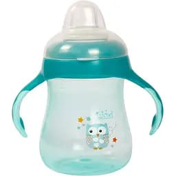 Поильник-непроливайка Lindo с силиконовым носиком 6+ мес. 250 мл зеленый (LI 711 зел)