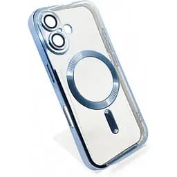 Чохол-накладка BeCover TPU Chrome Case (MagSafe) для Apple iPhone 16 Sierra Blue (712072) - мініатюра 2