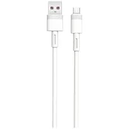 Кабель XO microUSB NBQ166 5A/1m White