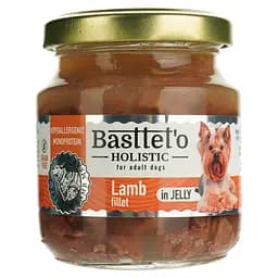 Влажный корм для собак Basttet`o Holistic кусочки филе ягненка в желе 130 г стекло