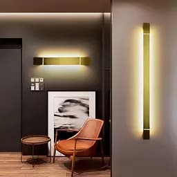 Сучасні лінійні бра в латунному кольорі корпусу 105 см Арт. WB 1/1050 AB Line F