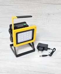 Ліхтар акумуляторний прожектор Power Line PR-580 LED 30 Вт, до 8 год роботи, IP65 1 шт. чорний (PR-580 LED) - мініатюра 3