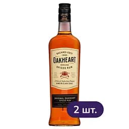 Спиртний напій на основі рому Bacardi Oakheart Original 35% 0.7 л х 2 шт.