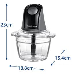 Подрібнювач 27131-56 Matte Charcoal Mini Chopper Russell Hobbs teh0026712 - мініатюра 4